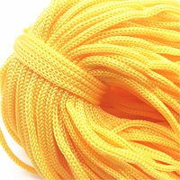 Цветная рука подъем веревка -Мягкая веревка Мягкая нейлоновая веревка Полая тканая веревочная сумка 3 мм 4 мм ручной работы