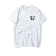 Mùa hè mới ngắn tay T-Shirt nam cộng với phân bón XL cotton nửa tay t-shirt vòng cổ lỏng thường chất béo nửa tay áo
