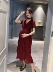 YIN Cher bà bầu 2019 hè mới chéo cổ chữ V sáng lưới váy váy có thể cho con bú - Áo thai sản dam bau Áo thai sản