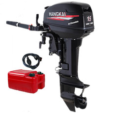 Буксировщик подводный 航凯二冲程15马力船外机船马达橡皮艇冲锋舟充气船推进器 舷外机