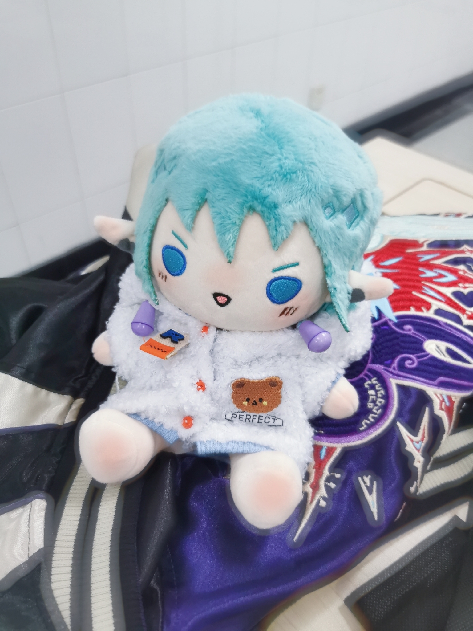 Naked Baby Without Clothes!!Little Star ff14 Auer What square Fellow 20cm Doudou eye Sitting posture doll