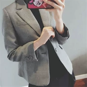 Kẻ sọc phù hợp với áo khoác nữ 2018 mùa thu Hàn Quốc phiên bản mới là mỏng retro chic nhỏ giản dị áo len