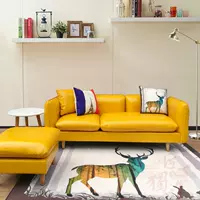 Bắc Âu tối giản căn hộ nhỏ phòng khách sofa da kết hợp của đơn và đôi ba kiểu Nhật sofa thời trang công sở hiện đại - Ghế sô pha ghế nhựa sofa