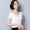 Mùa hè kích thước lớn của phụ nữ ngắn tay đáy áo mới Hàn Quốc phiên bản của hoang dã T-Shirt Mỏng mỏng thời trang quần áo lụa áo phông nữ cao cấp