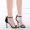 Dép Stiletto nữ mùa hè từ đơn giản khóa mở hở ngón màu đen rỗng Giày nữ Roman phiên bản Hàn Quốc của giày cao gót hoang dã 10cm