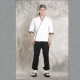Черно -бледный кои -паулл мужской белый топ+брюки