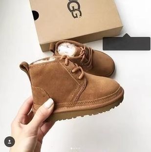 Winter 2023 new children's snow boots boys' shoes sheepskin one-piece NBТUGGМ baby girl boots