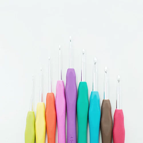 Плетеный радужный крючок для вязания для матери и ребенка ручной работы, набор инструментов, связать своими руками