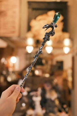 taobao agent Moon Night Walking Song Snake Courtyard Fansing Wand Slytherin Snake Staff [Snake and Rose]