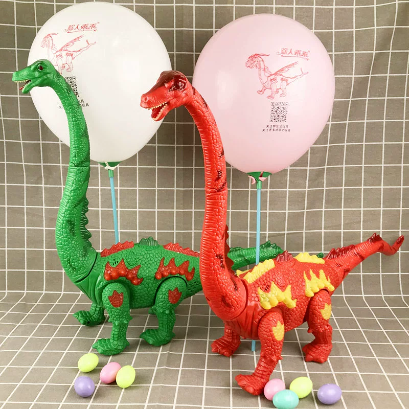 Khủng long đồ chơi sẽ đi xuống mô phỏng động vật điện trứng mô hình cậu bé Shenlong tặng cổ rồng dài uốn lượn rồng Jurassic - Đồ chơi điều khiển từ xa