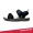Đôi sao quầy đích thực mùa hè nam màu đen thuần Velcro dính khóa chạy dép và dép đi biển bình thường - Giày thể thao / sandles