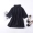 F ¥ 30 New 2018 đầu mùa thu Hàn Quốc phiên bản của ve áo màu rắn dress ngắn ngắn dài đơn ngực áo đầm
