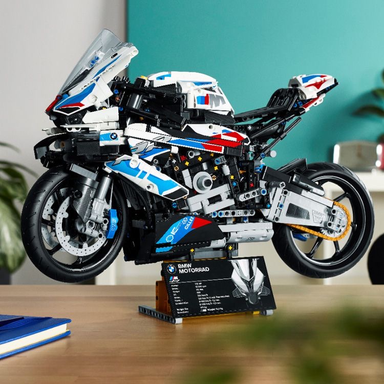 BMW M1000RR オートバイビルディングブロック組立モデル大きくて難しいおもちゃの少年教育誕生日ギフト 7