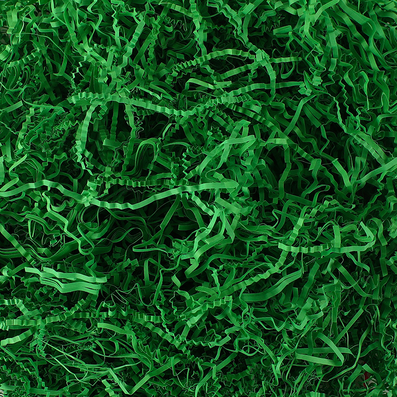 Grass Green Pleated SilkGift box ornament ceremony Item box Lafite Fillings Shredded paper Silk strip Crumbs Wadding originality Bedding grass decorate Material Science