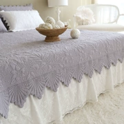 Hàn Quốc nhập khẩu màu xám Mỹ Hàn Quốc quilted bed quilt nệm Châu Âu quilted bed quilted quilted bed cover ba mảnh