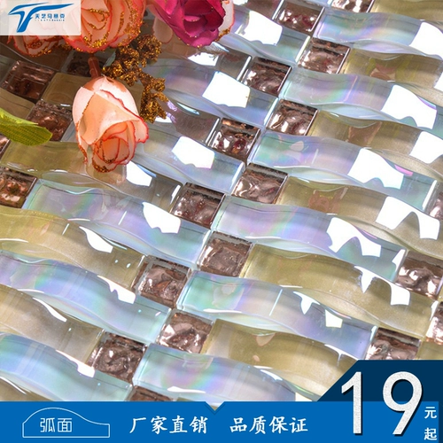 Мозаичная хрустальная стеклянная арочная плитка самостоятельно