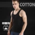 Áo vest mùa hè đầy chất cotton nam phong cách thể thao màu trắng xám đen cổ điển co giãn thoải mái mồ hôi tuyết tùng một thế hệ đóng hộp áo 3 lỗ nam Lót