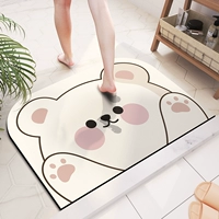 Happy Meng Bear White Underdrops Soft Cushion-Small Round Corporation