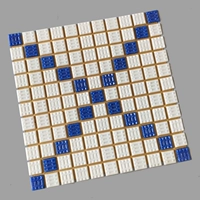 295 белый и синий божественный цветок 25