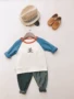 Xuân 2019 quần áo trẻ em chính trị nhà 1-6 tuổi bé rách đơn giản màu sắc cổ tròn áo thun dài tay - Áo thun quần áo trẻ em