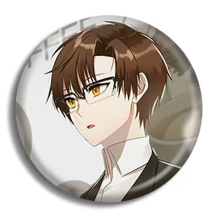 Значок Mystic Messenger Mysterious Messenger, металлический пин 58 мм, полностью металлический