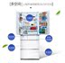 quạt tủ lạnh Tủ lạnh tự động làm lạnh không khí làm lạnh nhiều cửa của Panasonic Panasonic NR-EF50TX1-W hitachi tủ lạnh Tủ lạnh