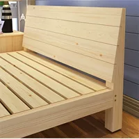 Miễn phí vận chuyển gỗ giường đôi 1,5 1.8 thông chất lượng gỗ 2m giường đơn giản cho thuê ký túc xá - Giường những mẫu giường đẹp