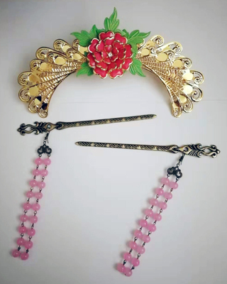 taobao agent Accessory, tiara for princess with tassels, earrings, cosplay