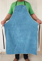 Синяя цельная кожа