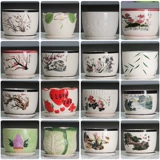 Керамический цветочный горшок, большой корсет на тазовое кольцо, простой и элегантный дизайн, китайский стиль