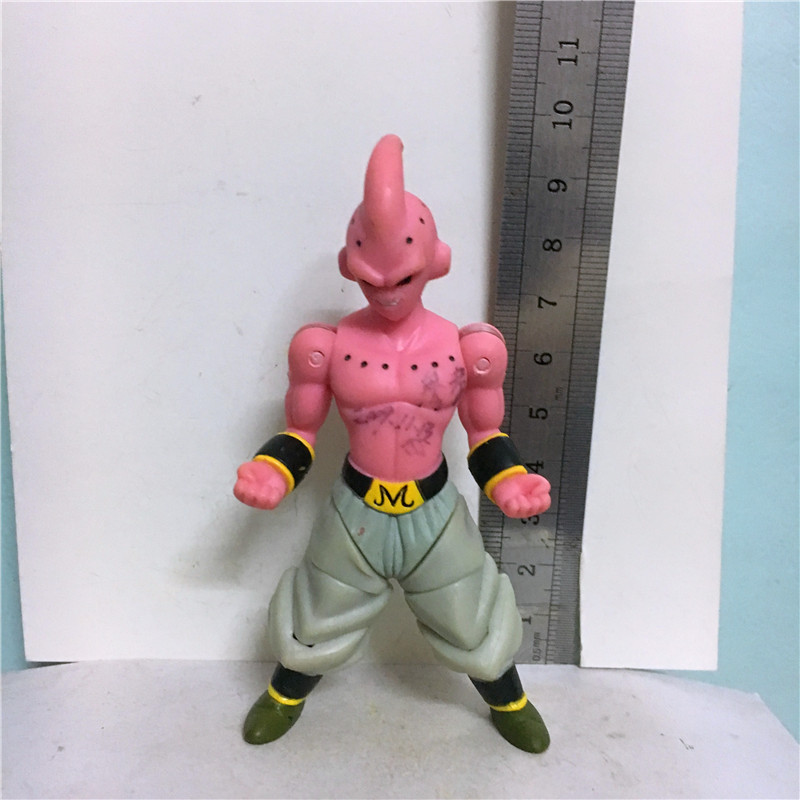 Watermelon Red (With Handwriting On The Chest)Genuine bulk cargo Bandai / Wan Dai Dragon Ball fat Buu  Begita Sun WuKong Movable Garage Kit image Ornaments