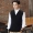 Áo vest nam mùa thu Hàn Quốc Áo vest mỏng cotton cổ chữ V không tay áo len áo len giản dị áo vest khoác nam