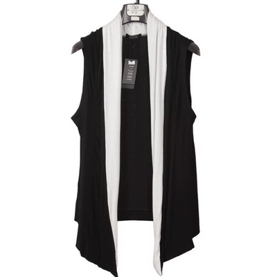 Không tay nam vest cardigan vest nam mùa hè áo khoác mỏng đan Hàn Quốc phiên bản của tự trồng bông vest vai vest nam triều len dệt kim Dệt kim Vest