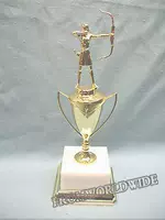 Покупка трофейной медаль в США, посвященная литой металлическому золотую женскую игру из стрельбы из стрельбы из лука Metal Cup Plastice