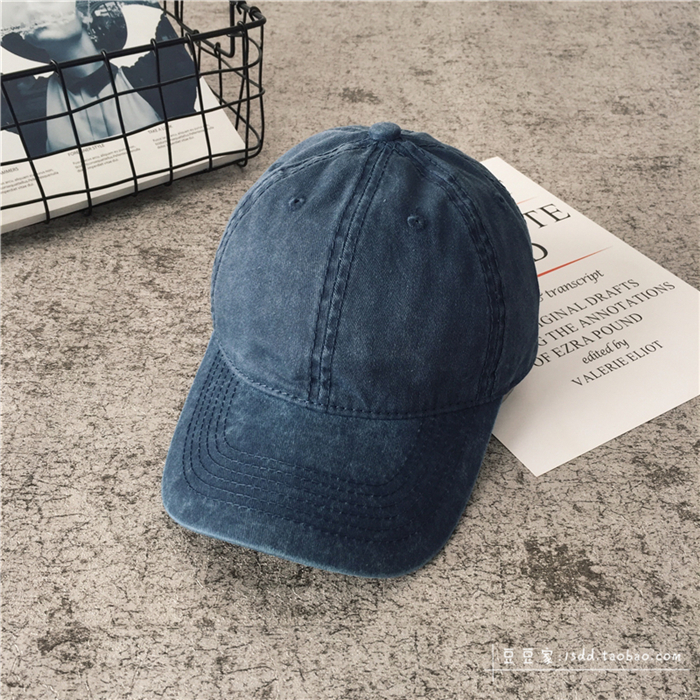 Tibetan GreenHat female summer Korean version Versatile Solid color Baseball cap ins washing sunshade peaked cap summer student male street tide