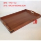 Khay gỗ hình chữ nhật có tay cầm Khay trà bằng gỗ nguyên khối gia đình sáng tạo món ăn phụ Nhật Bản giá chế biến