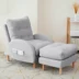 sofa giường cao cấp Sofa lười Bắc Âu vải sáng tạo phòng ngủ đơn giản dị và thoải mái giường gấp ban công có thể tháo rời và giặt được ghế phòng chờ đơn giản sofa văng nỉ Ghế sô pha