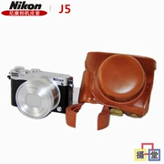 Nikon Nikon túi máy ảnh J5 J5 J5 trường hợp camera da đặc biệt thích hợp cho vai túi 10-30 ống kính - Phụ kiện máy ảnh kỹ thuật số