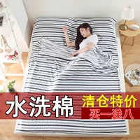 Đi du lịch sống trong khách sạn trên khắp bông cotton và bông vải lanh túi ngủ bẩn cho người lớn xách tay rửa đi cầm tay - Túi ngủ túi ngủ chống giật mình cho be