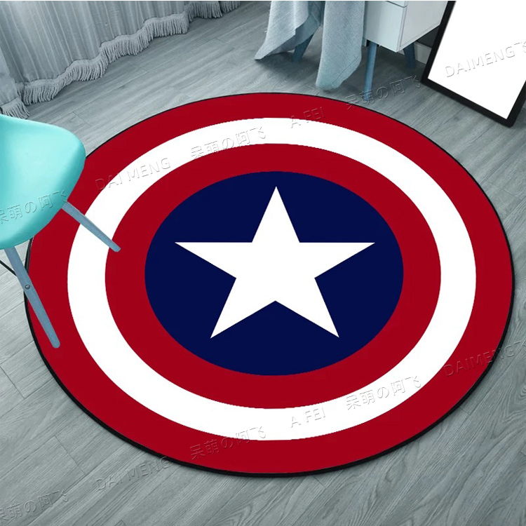 Chaohuo Shop 22originality Chaopai circular lovely Cartoon carpet a living room tea table hanging basket Computer chair room bedroom Earth mat customized