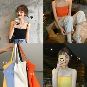 Thời trang 2019 Hong Kong retro áo yếm vest nữ mùa xuân và hè mới khí chất hoang dã đan mỏng - Áo ba lỗ