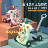 Детские ходунки, прогулочная коляска для мальчиков и девочек, игрушка, защита от опрокидывания, 6-18 мес., учит ходить