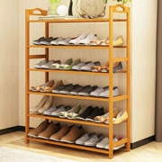 131 gỗ rắn giá giày lắp ráp đơn giản nhiều lớp chống bụi kết hợp phân loại lưu trữ đơn giản kinh tế tủ giày