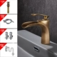 Chậu rửa vòi thác nước hoàn toàn bằng đồng chậu rửa mặt bàn chậu rửa phòng tắm vòi nóng lạnh hai trong một vòi nước gắn tường toto