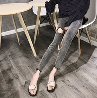Thắt lưng thời trang cao cấp retro chic2018 phiên bản mới của Hàn Quốc của sinh viên khí chất hoang dã chân quần jeans bút chì quần short bò