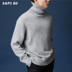 Nam cao cổ áo len nam Hàn Quốc phiên bản của mùa thu lỏng lẻo và mùa đông mô hình dày ấm áo len nam dài tay áo len nam xu hướng Áo len