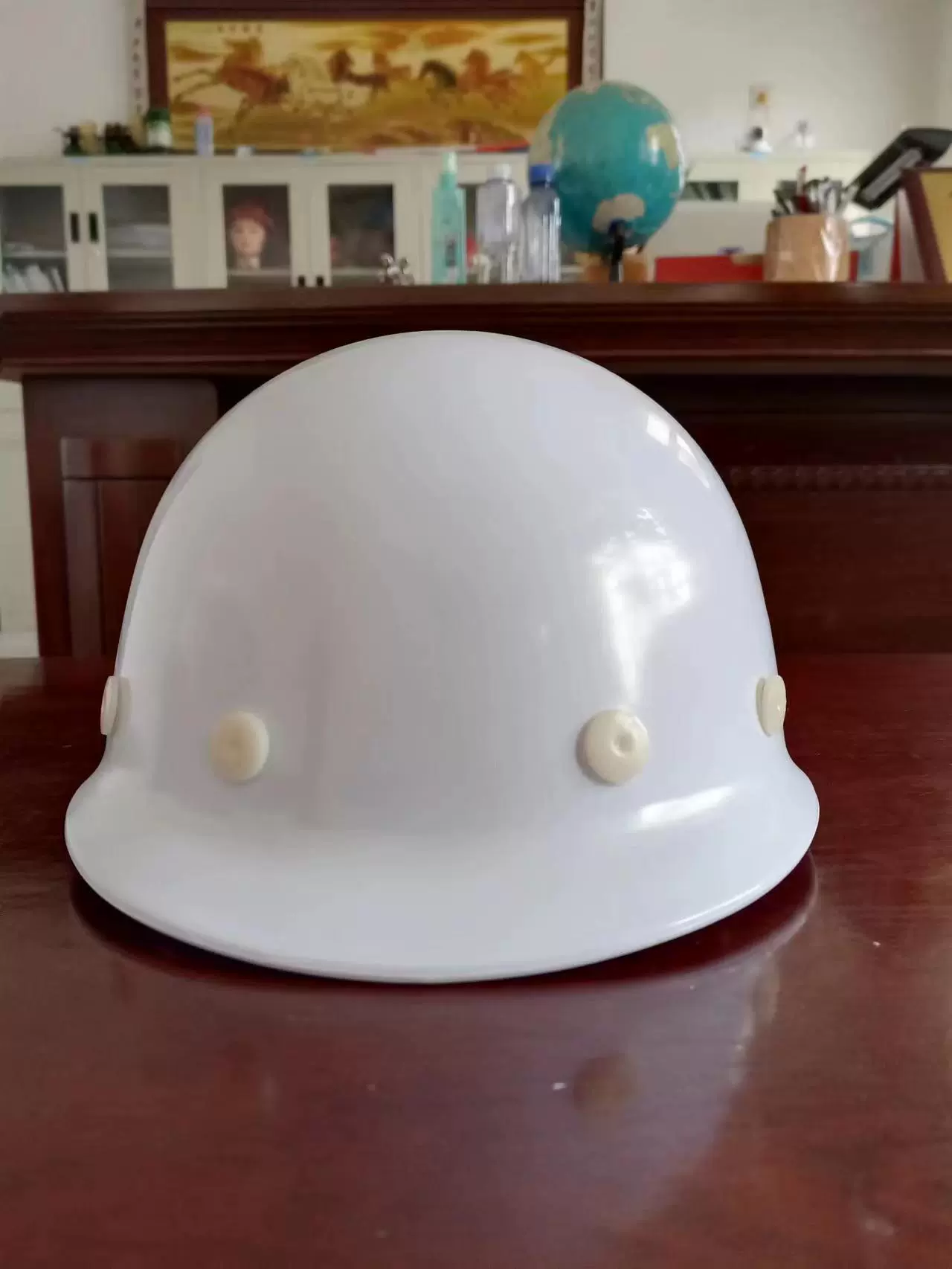 Mũ bảo hiểm công trường Mũ bảo hiểm nhựa nội địa Clean nhãn hiệu 014 C dây đeo đơn một nút bấm mũ bảo hộ có kính mũ bảo hộ công trường 