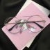 Retro kính chị em tròn gọng kính nữ tròn mặt đồng bằng Mặt kính đen gọng kính nữ Hàn Quốc cận thị nhỏ tươi sáng phẳng kính nam thời trang Kính