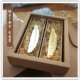 Серебряная золотая подарочная коробка