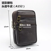 Da điện thoại di động túi người đàn ông mặc vành đai túi phần dọc 5.5 inch 6 inch đa chức năng đa dây kéo điện thoại di động pocket purse